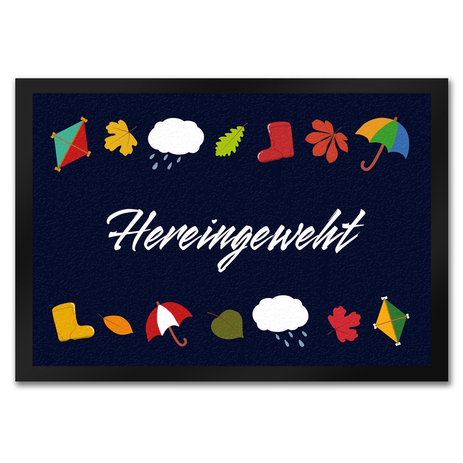 speecheese Fußmatte Hereingeweht Fußmatte in 35x50 cm mit Herbst-Motiven