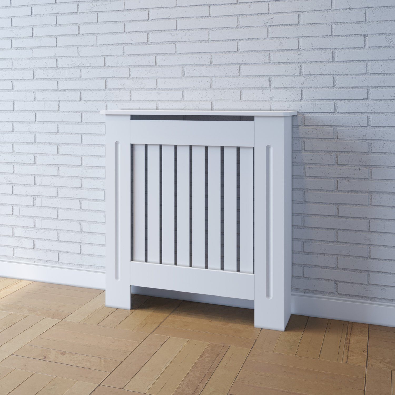 SONNI Heizungsverkleidung Heizkörperverkleidung, weiß, 78cm-172cm, Vertikal günstig online kaufen