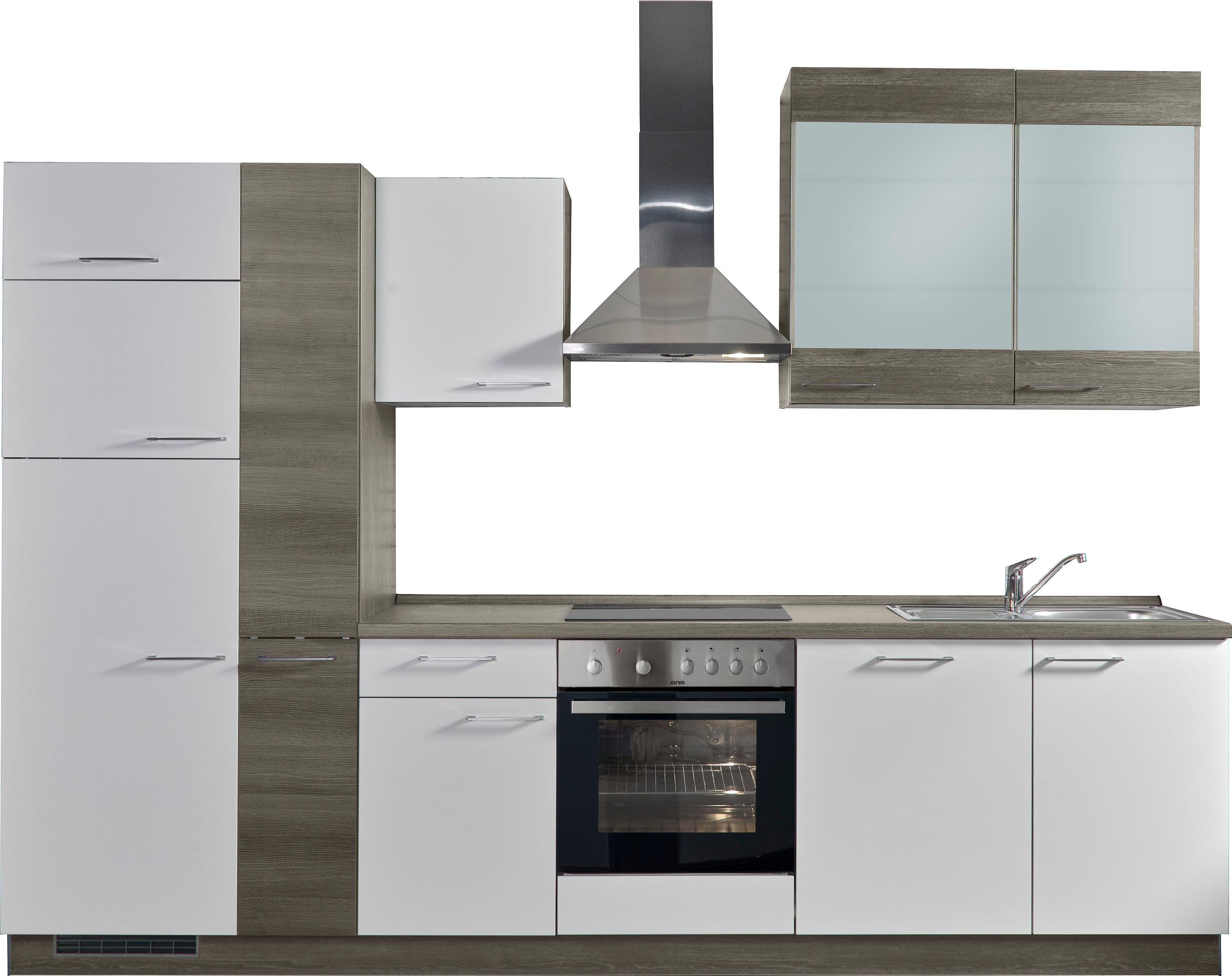 Express Küchen Küchenzeile »Trea«, mit EGeräten, vormontiert und mit SoftCloseFunktion