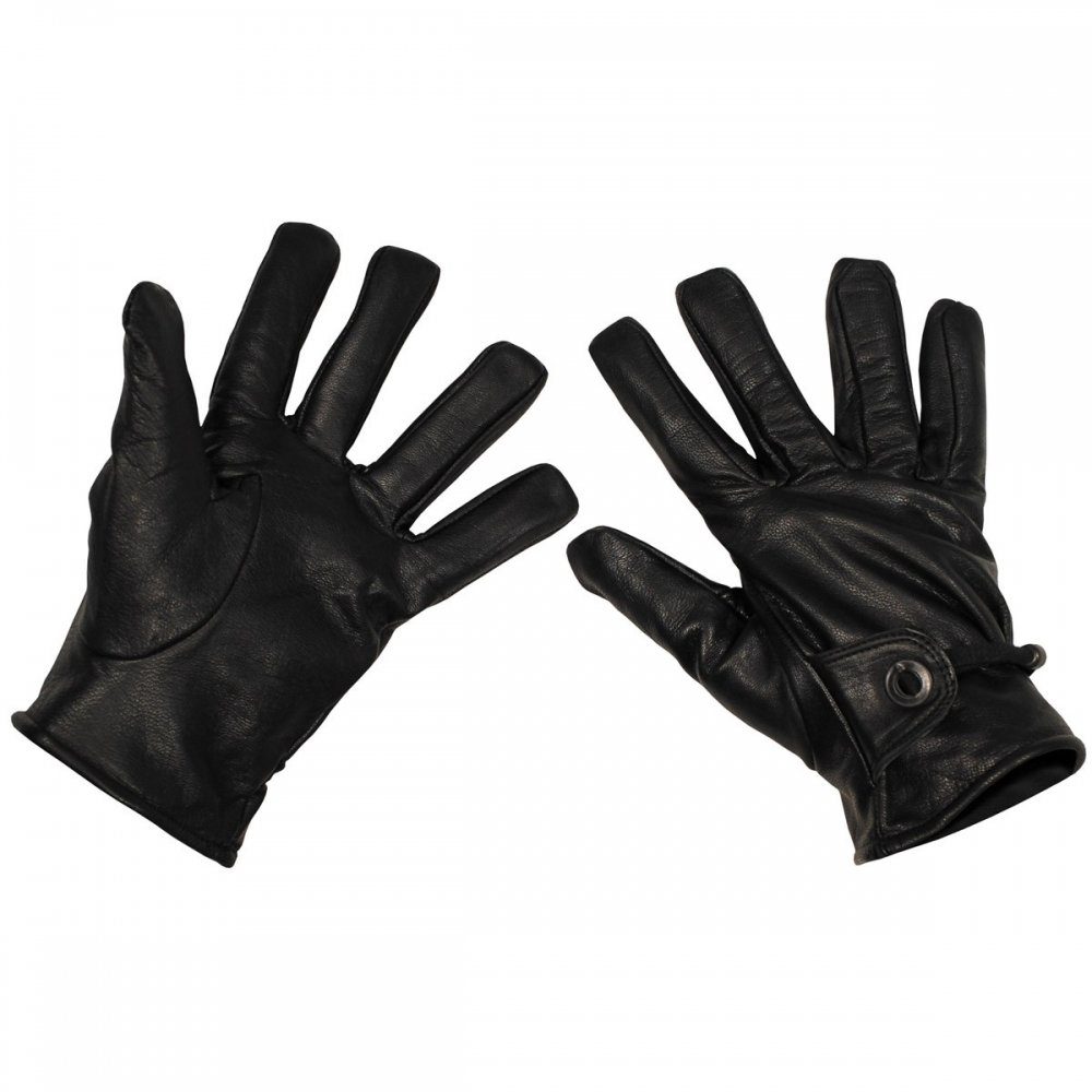 MFH Lederhandschuhe Western-Fingerhandschuhe, Leder, schwarz - XL