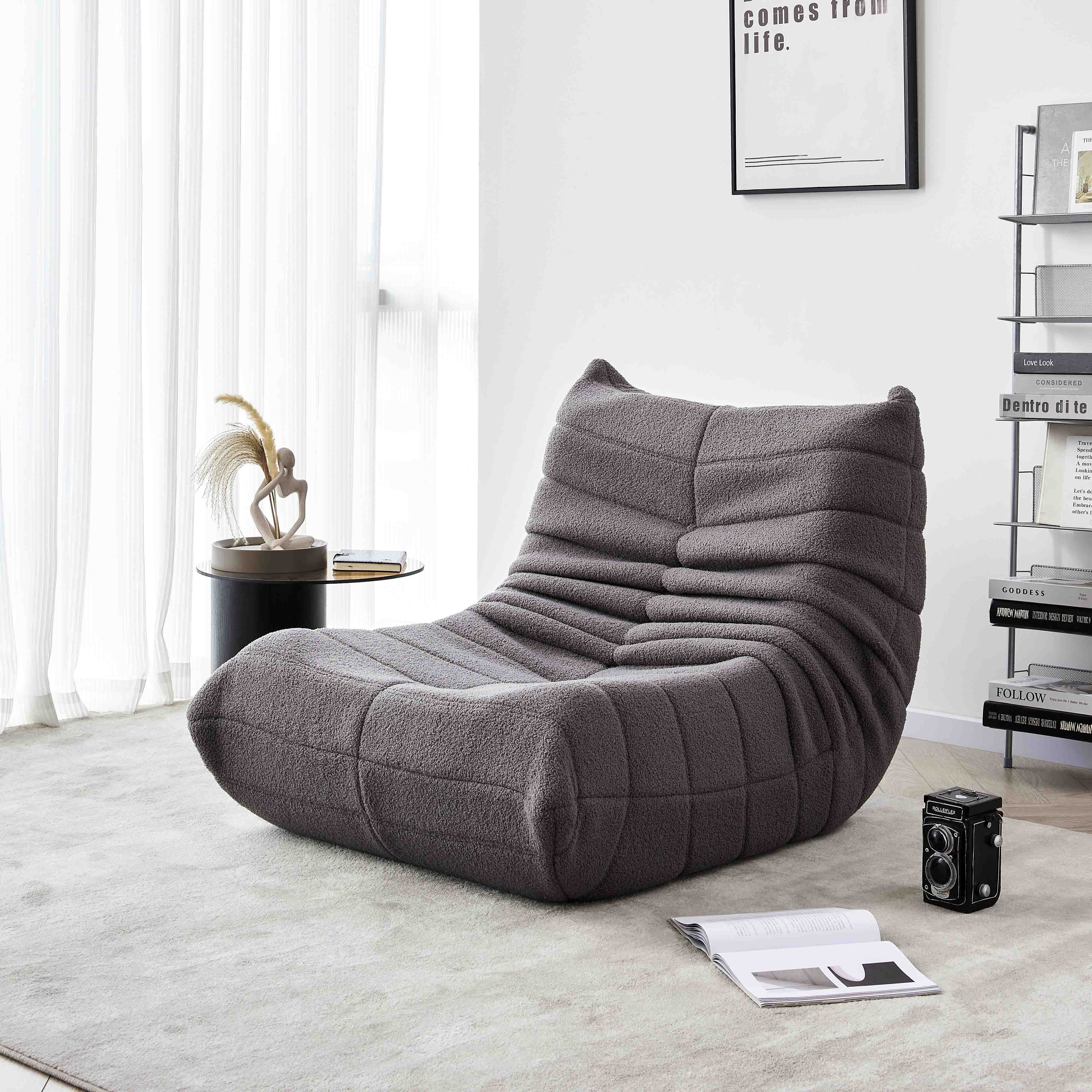OKWISH Sofa Wohnzimmer Sofa, Loungesofa, Teddyfleece+Schaumstoff mit hoher günstig online kaufen