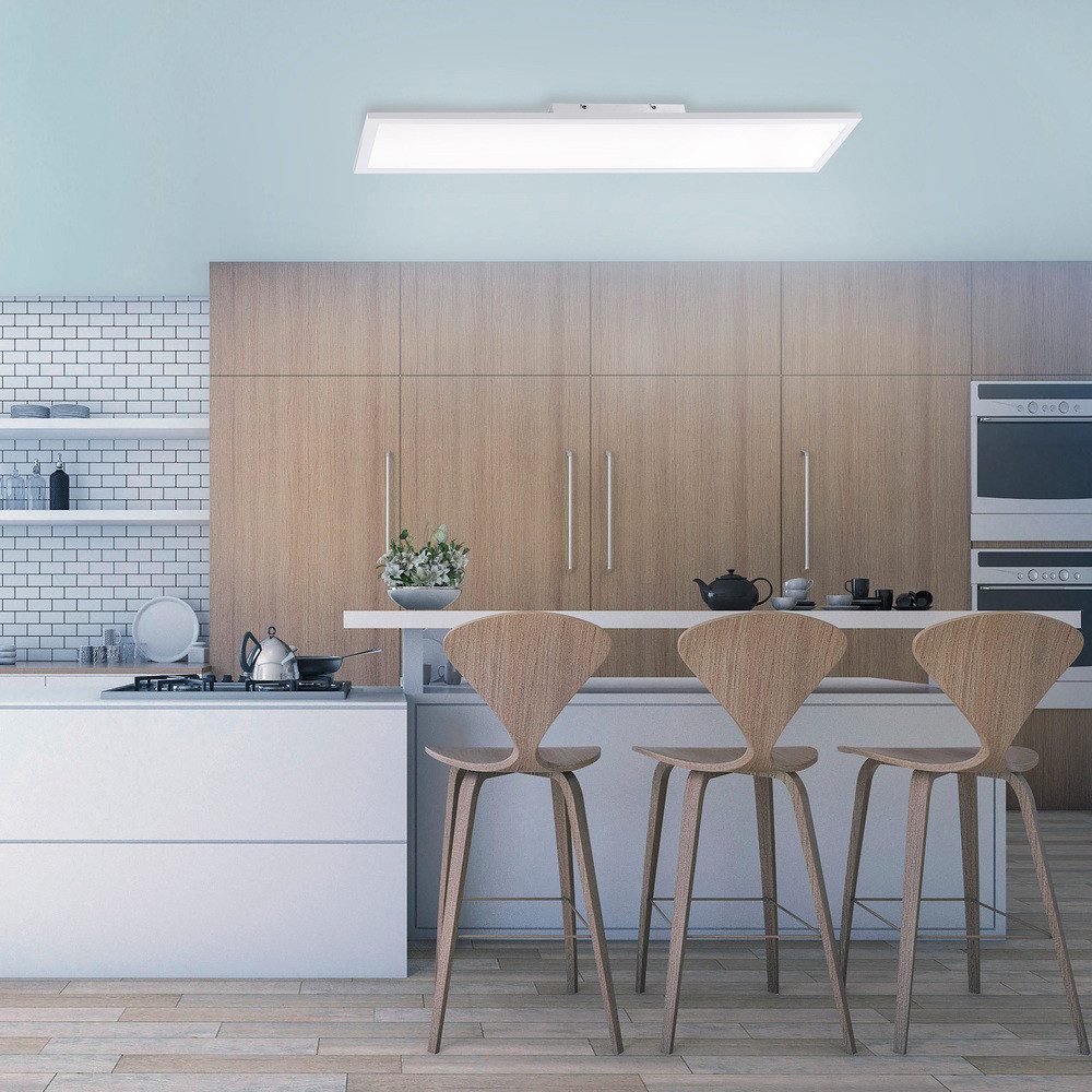 JUST LIGHT LED Deckenleuchte LED Deckenlampe Flat, dimmbar, 1x LED Board 26 W, Warmweiß, Fernbedienung, dimmbar, CCT Lichtwechsel