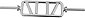 GORILLA SPORTS Trizepsstange »Trizepstrainer Diagonal in Chrom«, Chrom, 88 cm, Bild 1