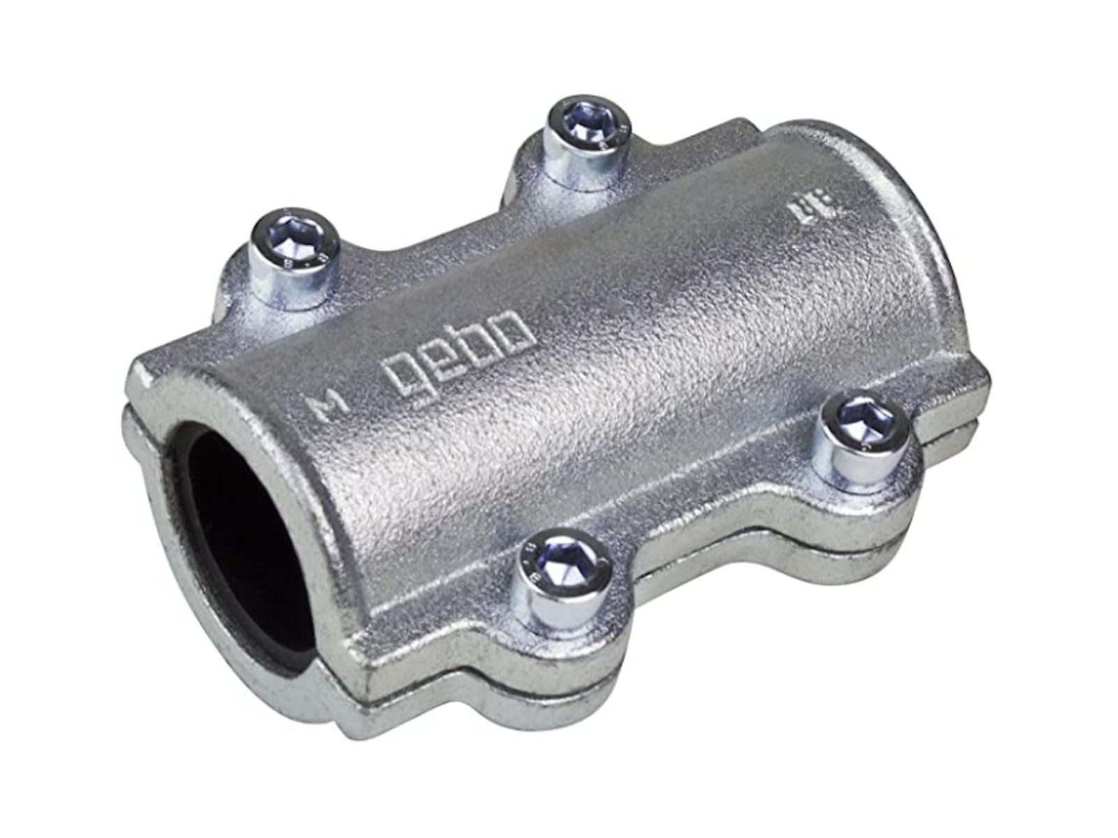 GEBO Gewindefitting Temperguss-Dichtschelle Typ DS für Stahlrohr Trinkwasser geeignet, Ø 17,2 mm (3/8 Zoll)