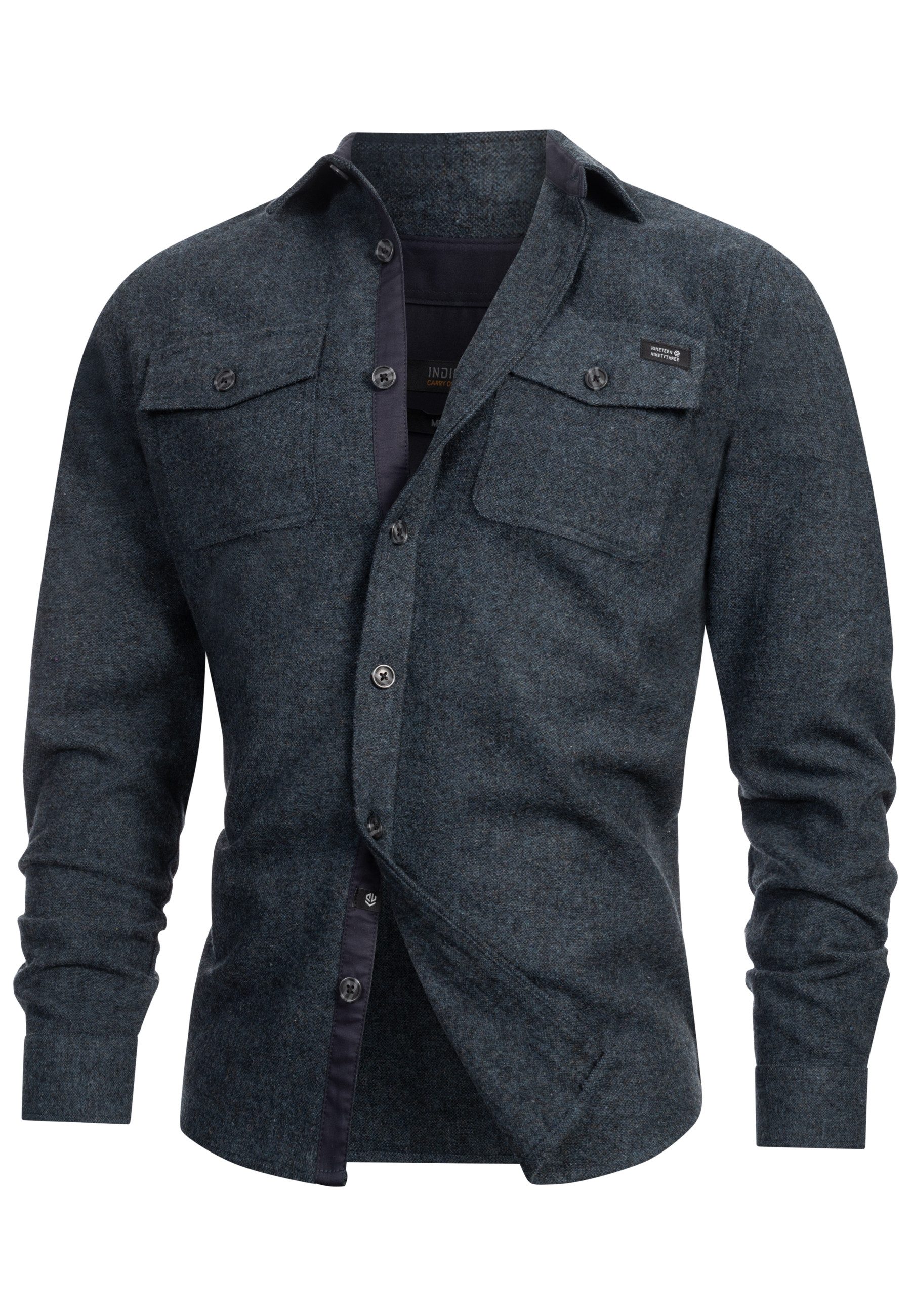 Indicode Langarmhemd Herren INLui Herrenhemd Langarm günstig online kaufen
