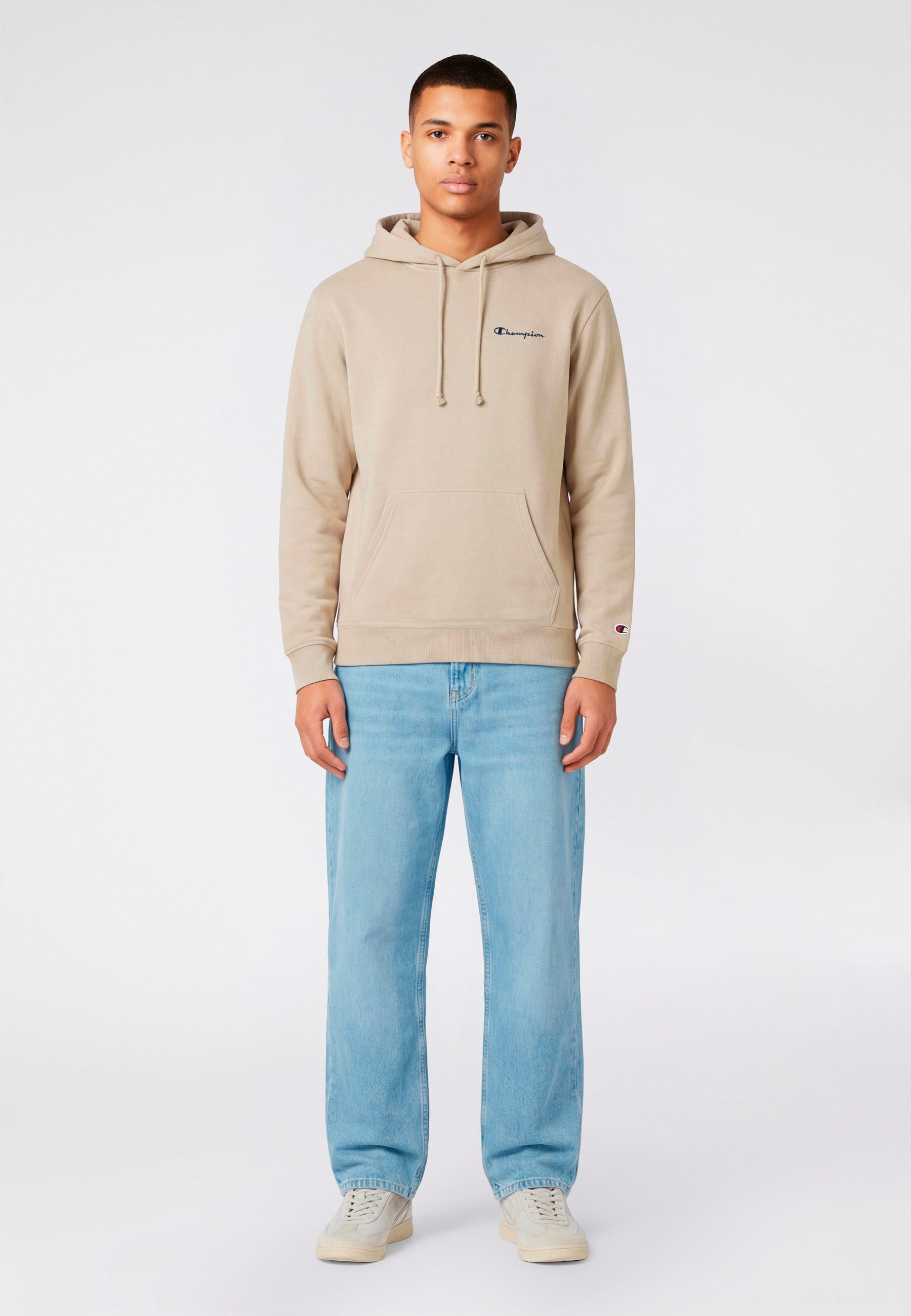 Champion Kapuzensweatshirt ICONS CONTRAST Terry Hoodie 1 Teil im Set, aus Baumwolle und Polyester, sportlicher Stil