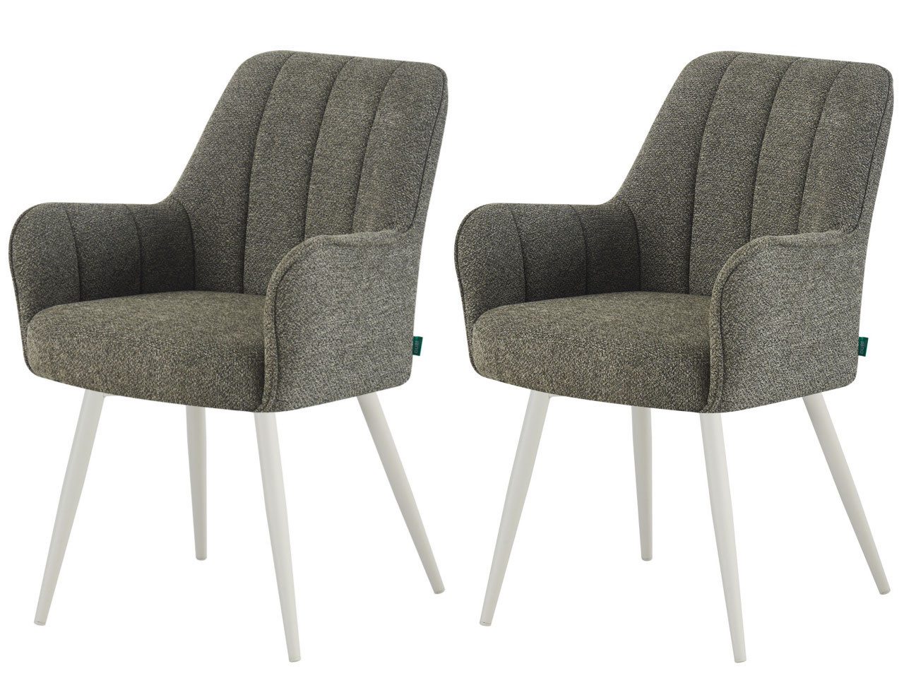 DUBI Möbel Drehstuhl THOMAS-ROMY 2er-Set, verschiedene Gestelle, Federkern, 2er-Set