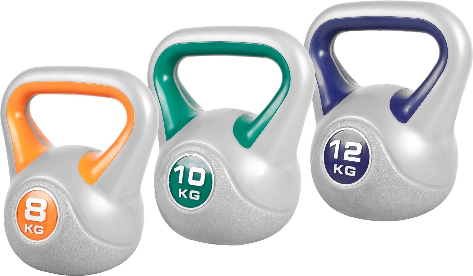 GORILLA SPORTS Kettlebell »Kettlebell Set 8 kg, 10 kg, 12 kg Kunststoff 30  kg« online kaufen | OTTO