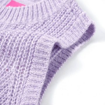 vidaXL Strickpullover Kinder-Pulloverweste Gestrickt Helllila 116