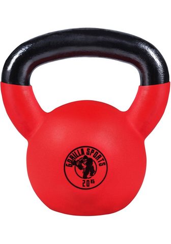 GORILLA SPORTS Гиря »Kettlebell Guss с Gummibes...