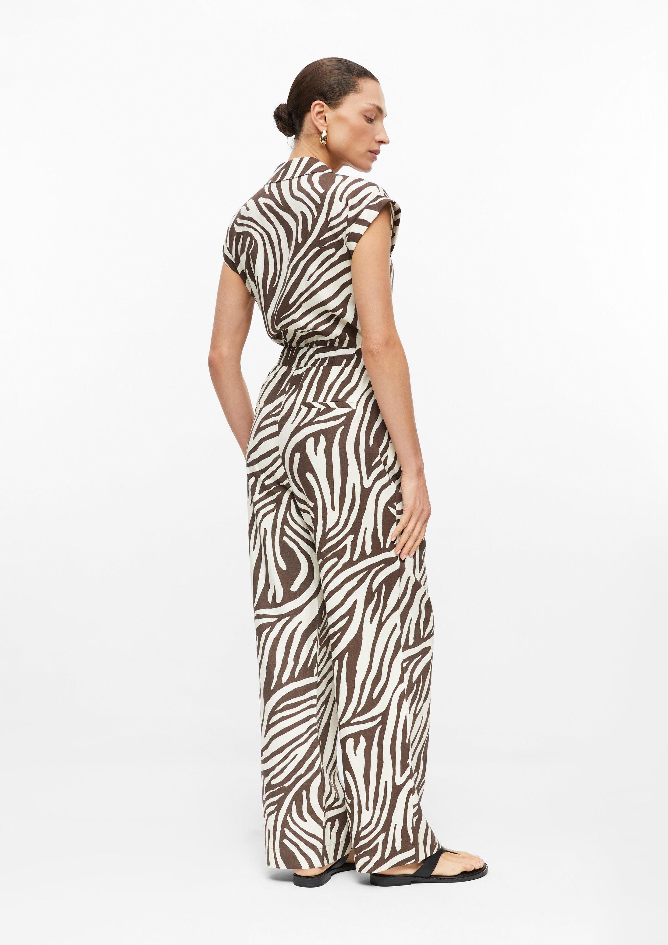 s.Oliver Jumpsuit Overall Overall aus Leinenmix mit Elastikbund