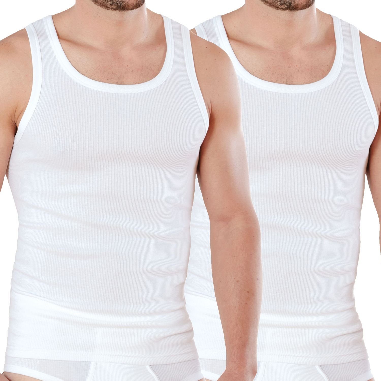 Ammann Unterhemd »Exquisit Doppelripp« (Mehrpack, 2-St., 2 Stück) mit  verlängertem Rücken und Rundhals-Ausschnitt im 2er Pack online kaufen | OTTO