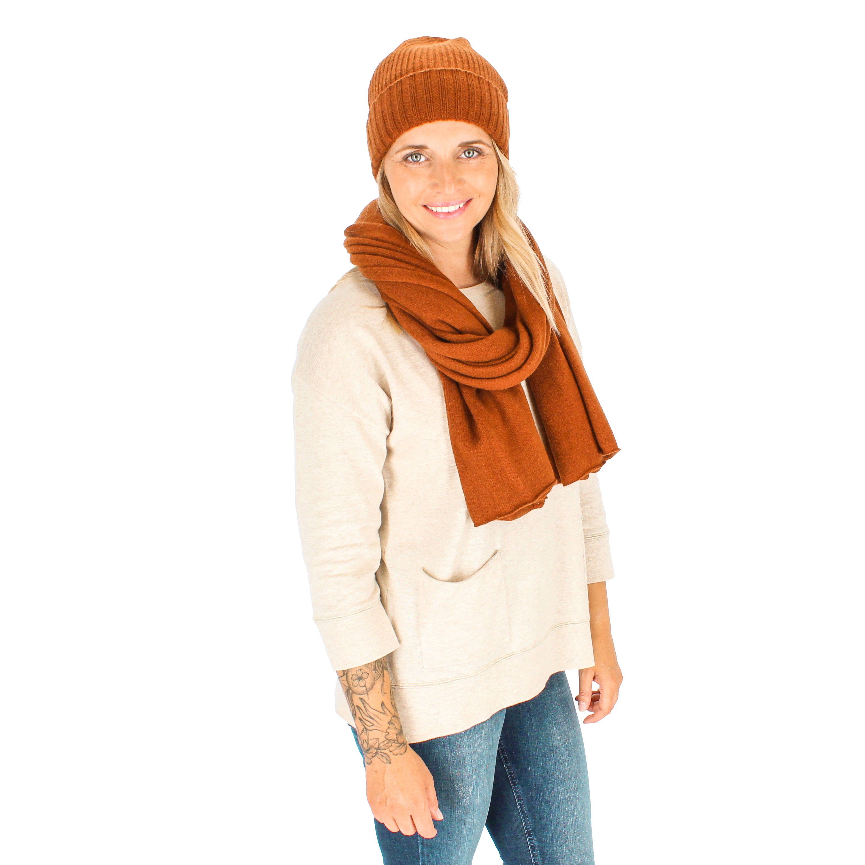 halsüberkopf Accessoires Strickmütze Rippstrickmütze Wolle/Kaschmir (1-St) günstig online kaufen