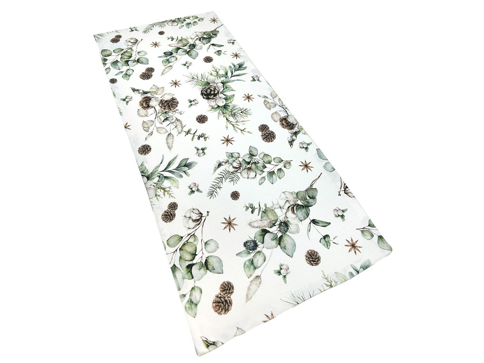 beties Tischläufer Magie des Winters Moggl (1-tlg, 1 Stück Tischläufer), Winterliches Design mit Tannenzapfen