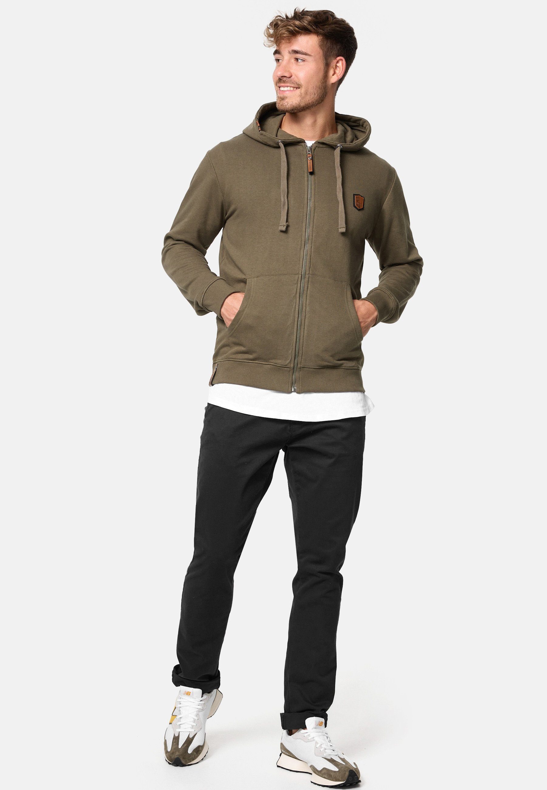 Indicode Kapuzensweatjacke Herren Braidwood Hoodie Sweatjacke Herrenjacke