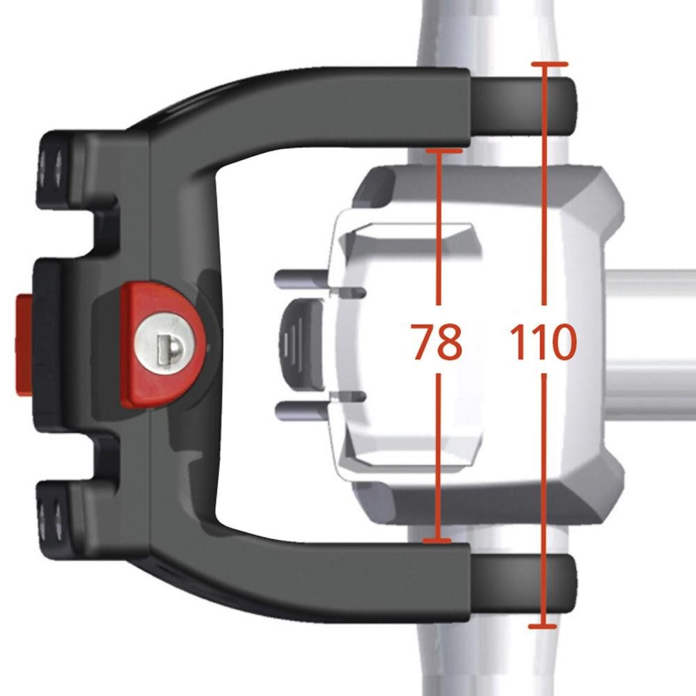 KlickFix Fahrradtasche KLICKfix Lenkeradapter E mit Schloss