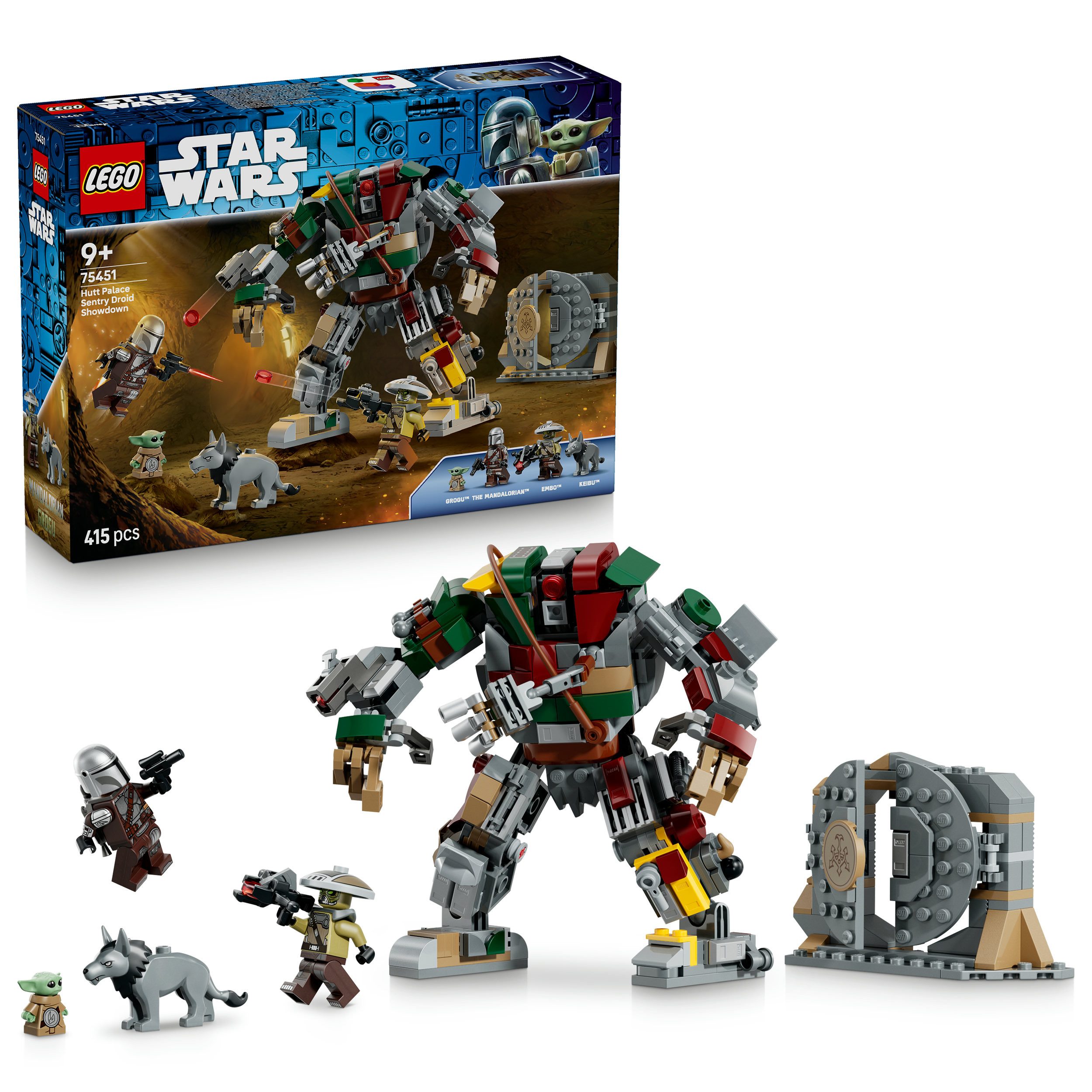 LEGO® Showdown mit dem Wächterdroiden am Huttenpalast (75451) Konstruktionsspielsteine, (415 St), LEGO Star Wars; Made in Europe