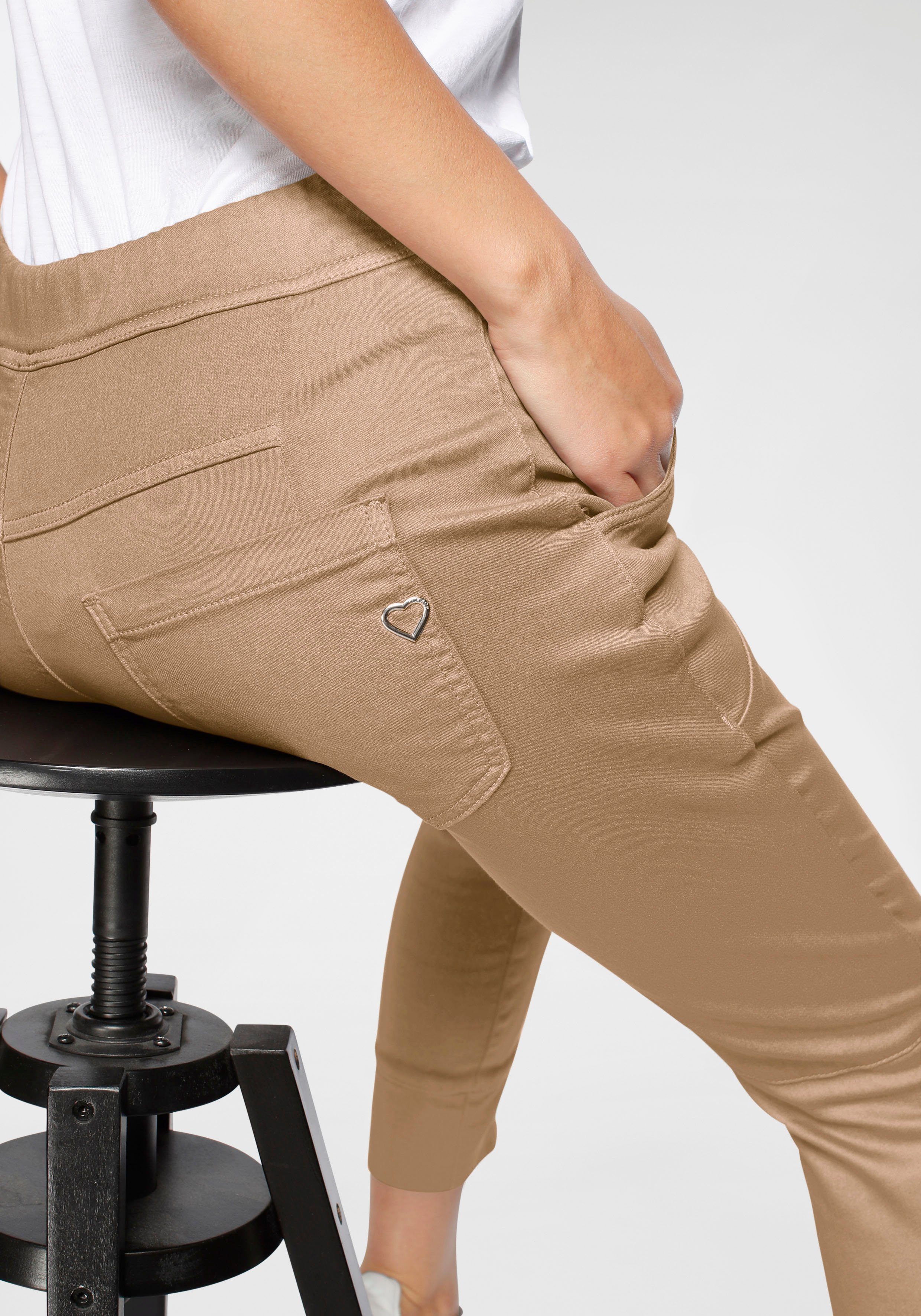 Damen Hosen Please Jeans Jogger Pants PL51G im Relax-Fit mit praktischem Gummizug-Bund
