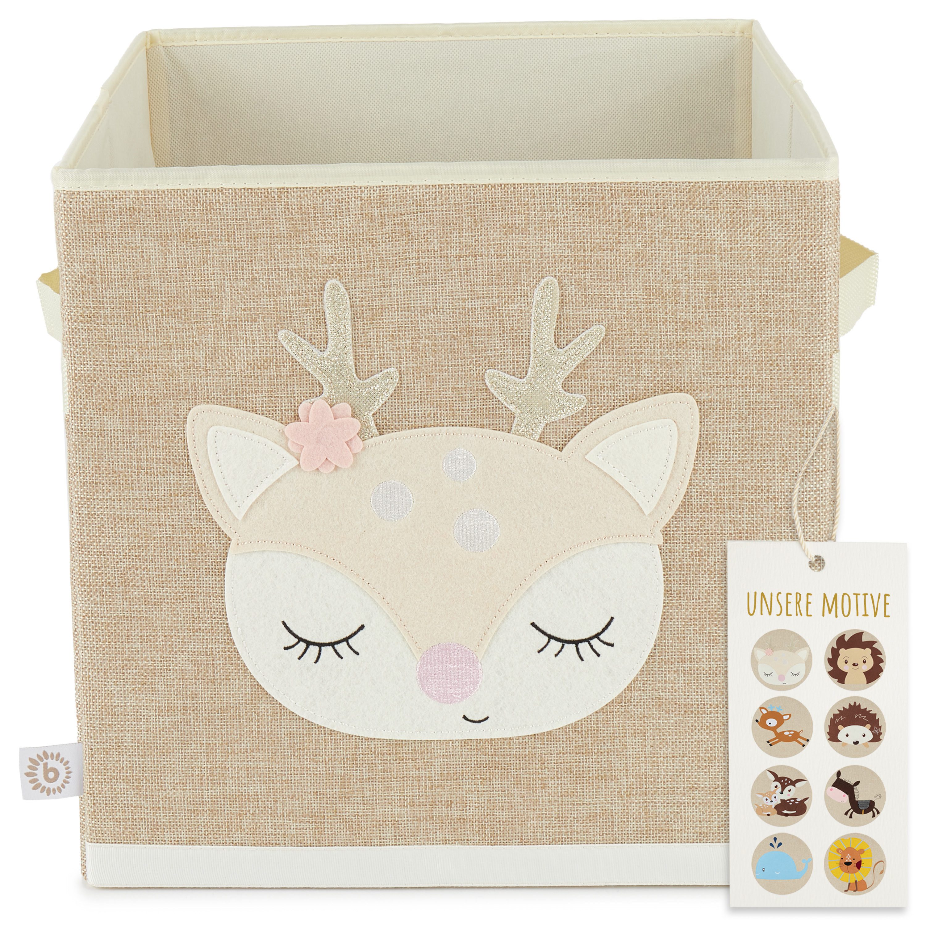 BIECO Spielzeugtruhe Aufbewahrungsbox Kinder Reh 36L günstig online kaufen