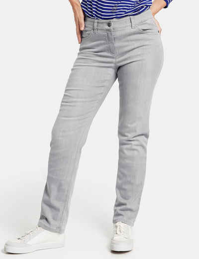 Mode Jeans Jeans coupe-droite Gerry Weber Jeans coupe-droite gris clair style d\u00e9contract\u00e9 