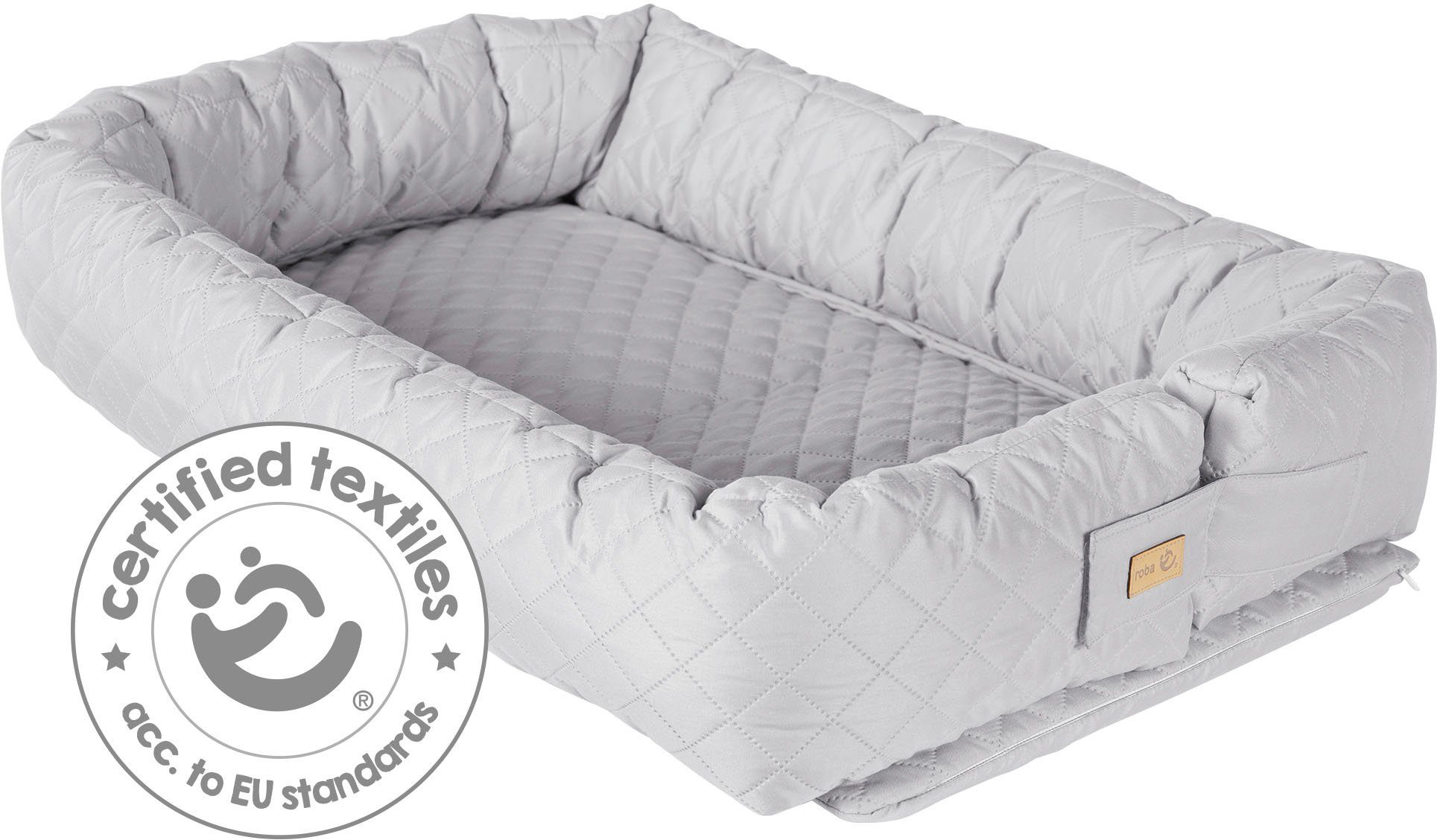 roba® Kuschelnest Babyounge, roba Style, silbergrau, 3in1
