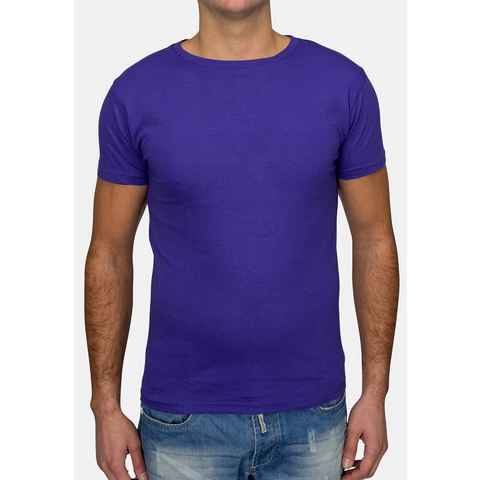 Egomaxx T-Shirt T Shirt O-Neck V-Neck H1530 (1-tlg) 1530 in Lila