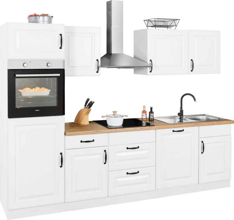wiho Küchen Küchenzeile »Erla«, mit E-Geräten, Breite 280 cm