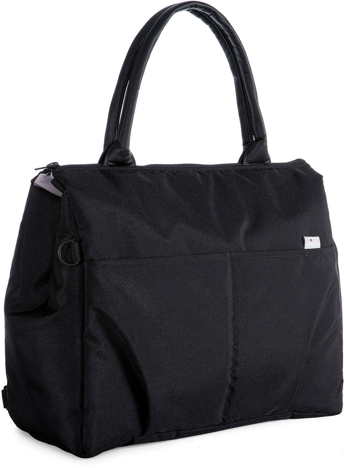 Pure Wickelunterlage und Rucksackfunktion mit Bag, Wickeltasche Chicco Black, Organizer