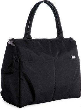 Chicco Wickeltasche Organizer Bag, Pure Black, mit Rucksackfunktion und Wickelunterlage