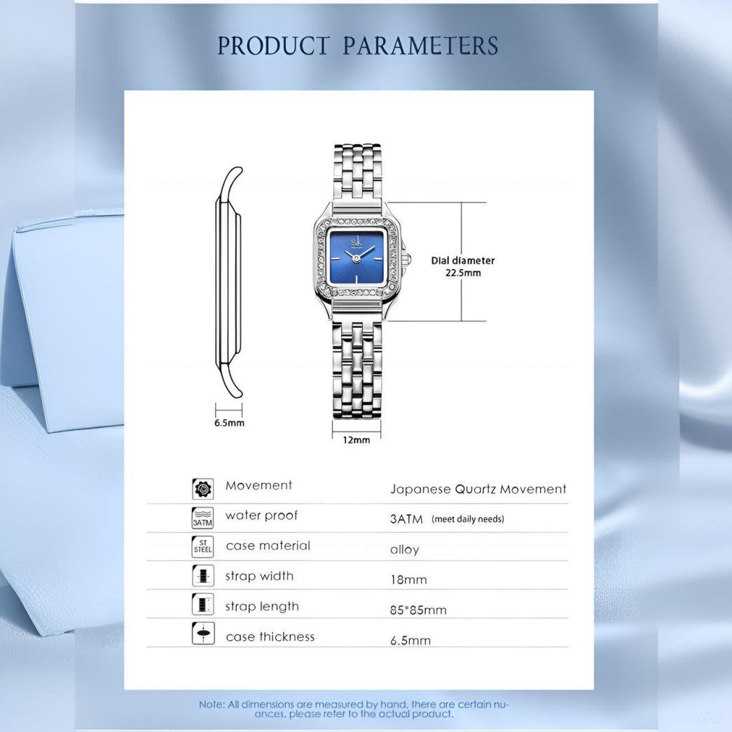ibettertec Quarzuhr Quarzuhr, Armbanduhr Damenuhr, (Multifunktionsuhr Armbanduhr, Edelstahl Armbanduhr, Edelstahl Armbanduhr, Damen Uhr)