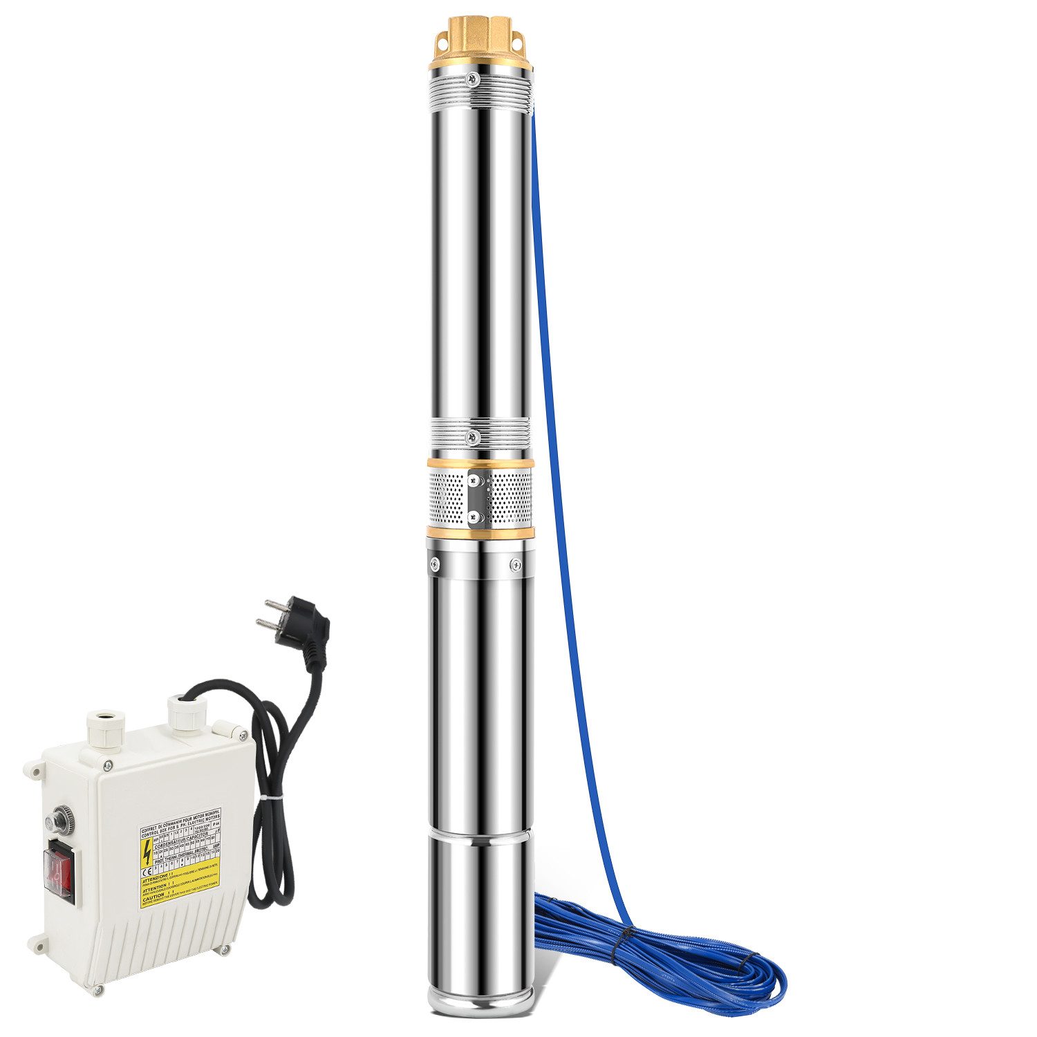 Clanmacy Tiefbrunnenpumpe Tiefbrunnenpumpe 1100W Brunnenpumpe 4000L/h günstig online kaufen