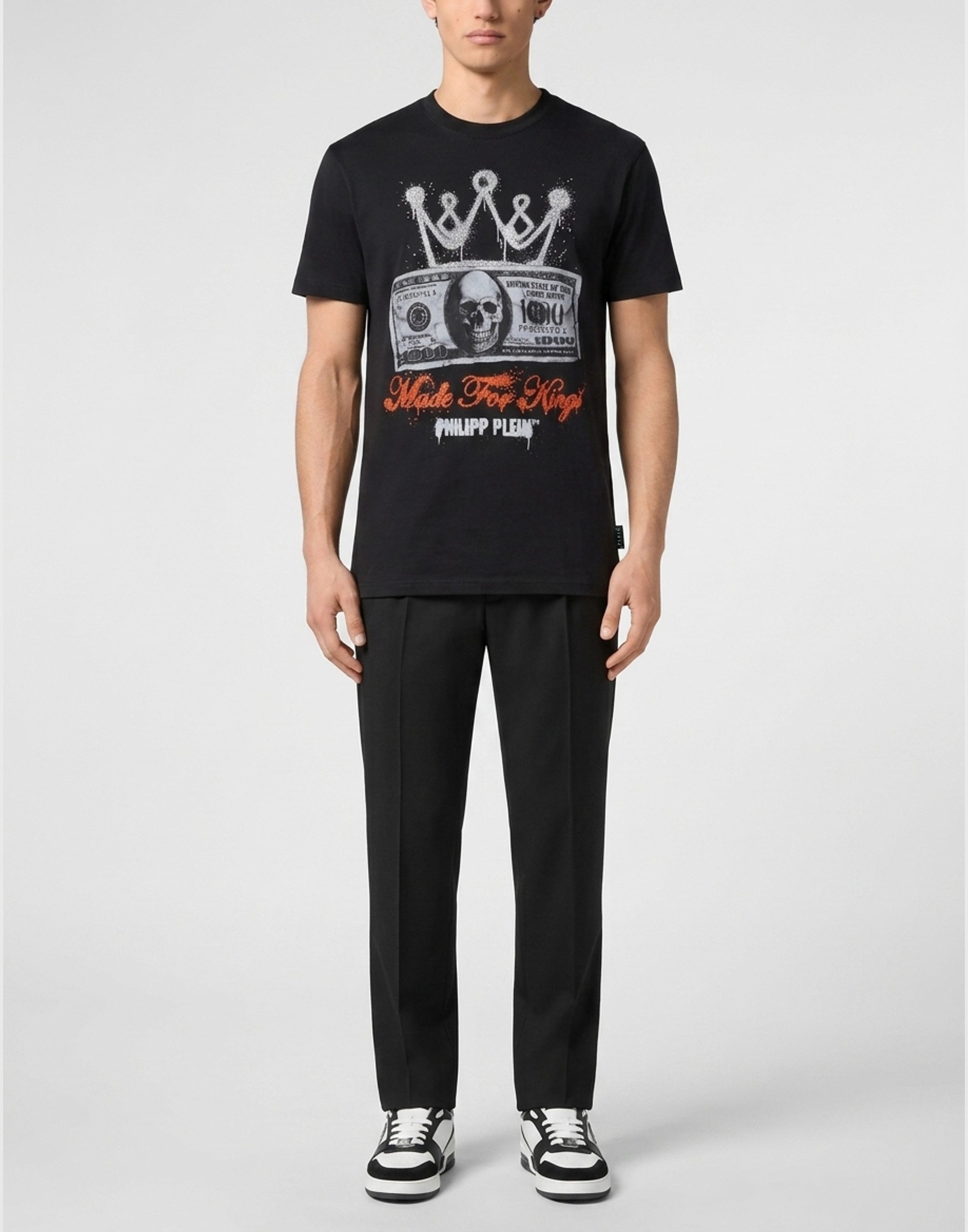 PHILIPP PLEIN T-Shirt Kurzarm-Rundhals-T-Shirt – Bild 4 von 5