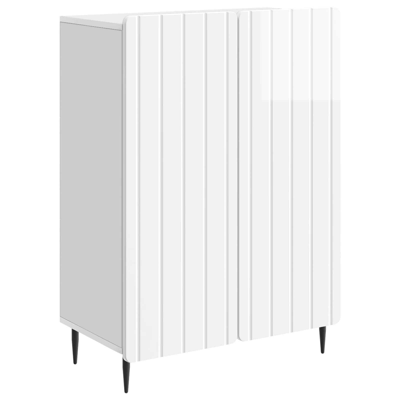 Sideboard Sideboard Hochglanz Weiß 66 x 34,5 x 92 cm Holzwerkstoff