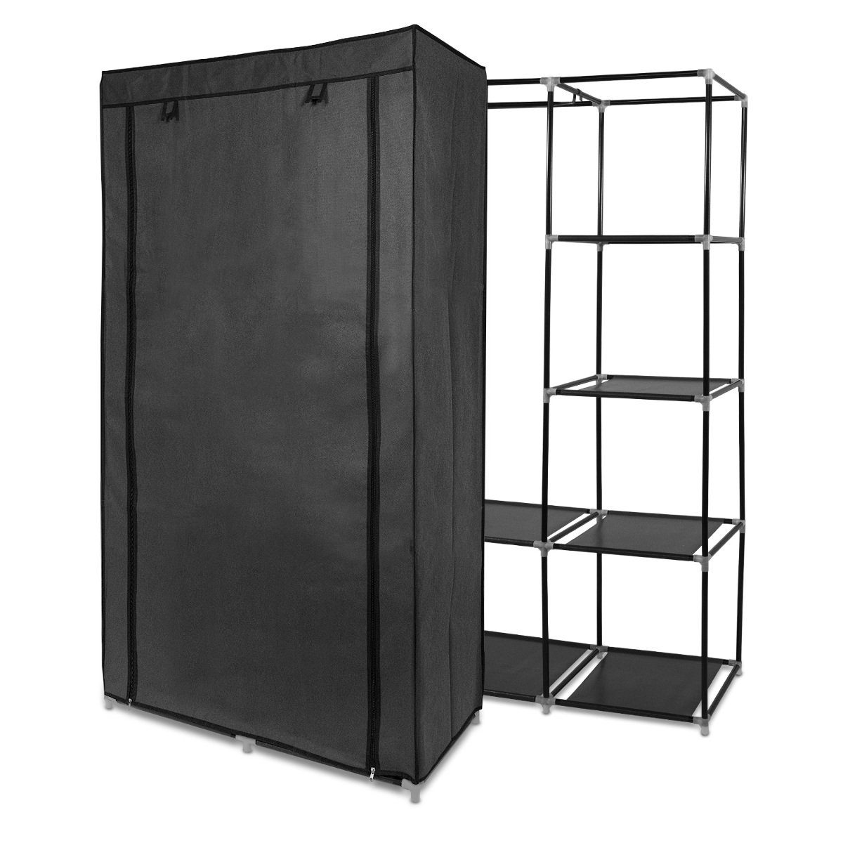 Navaris Stoffschrank Stoff Kleiderschrank mit ...