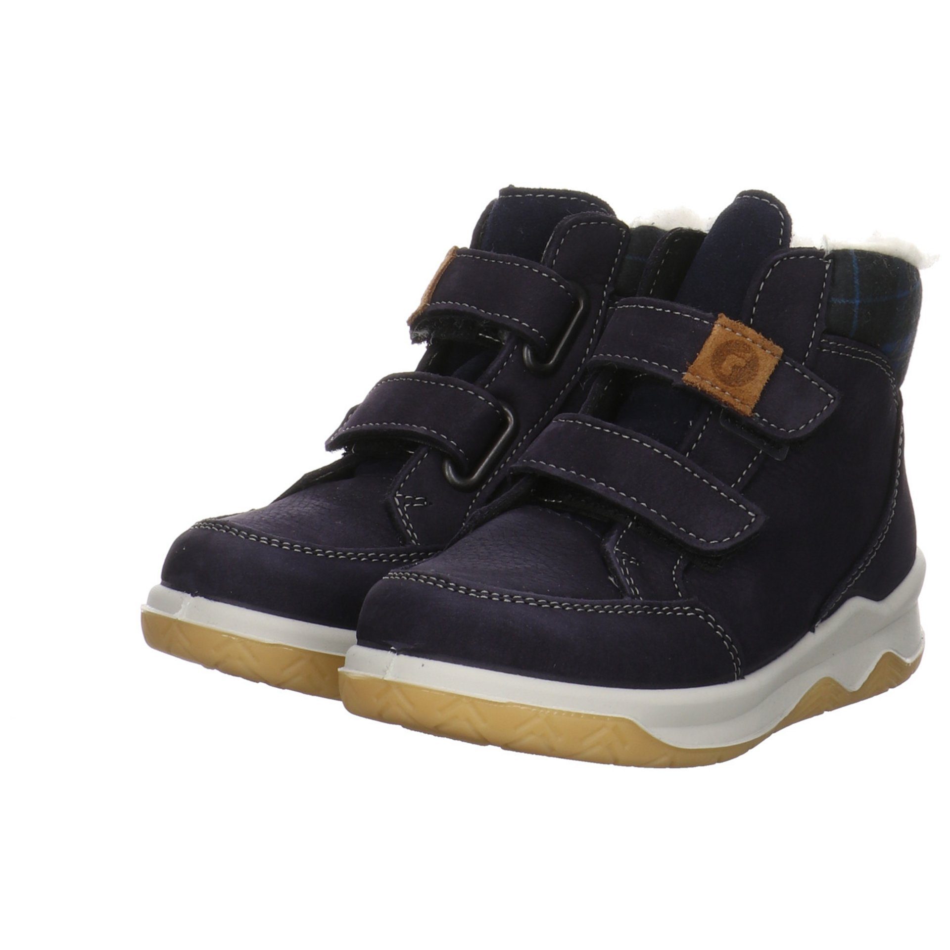 Ricosta Jungen Schnürhalbschuhe Luan Boots Klettschuh Kinderschuhe see Leder-/Textilkombination (180)