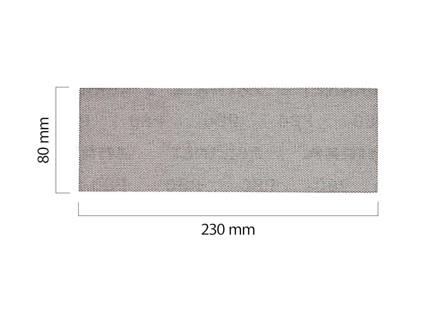 Mirka Schleifpapier Abranet Schleifstreifen, (50 St), 80x230mm, Schleifen von Holz, Spachtel, Lack, Kunststoff
