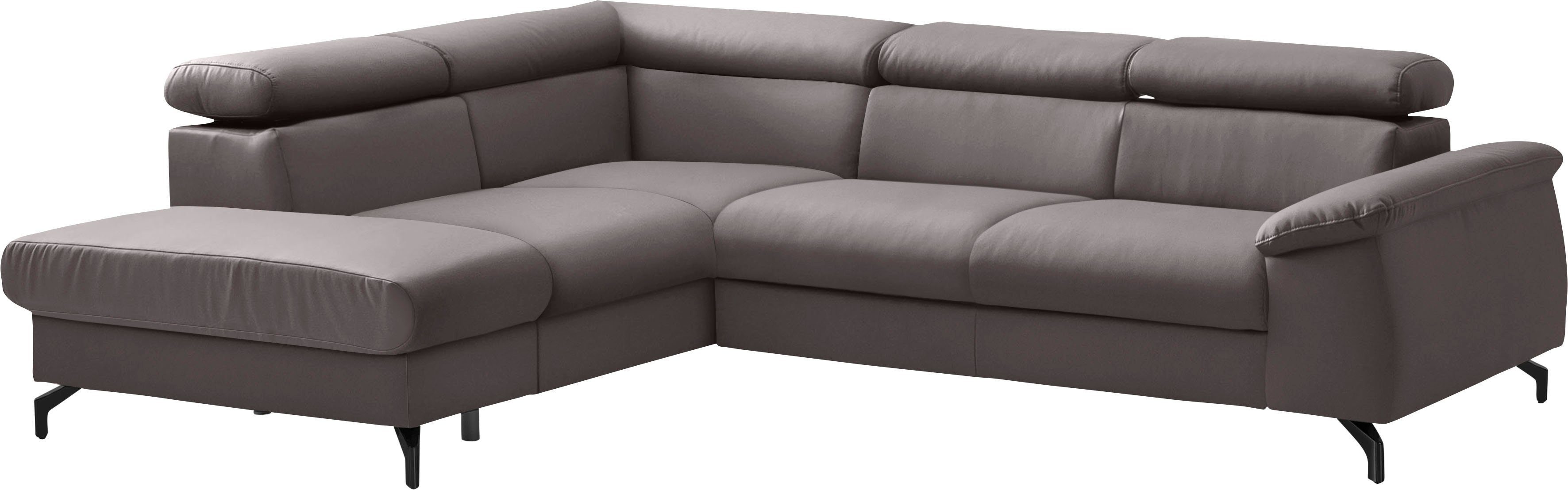 COTTA Ecksofa Komaris L-Form, mit Kopfteilverstellung, günstig online kaufen