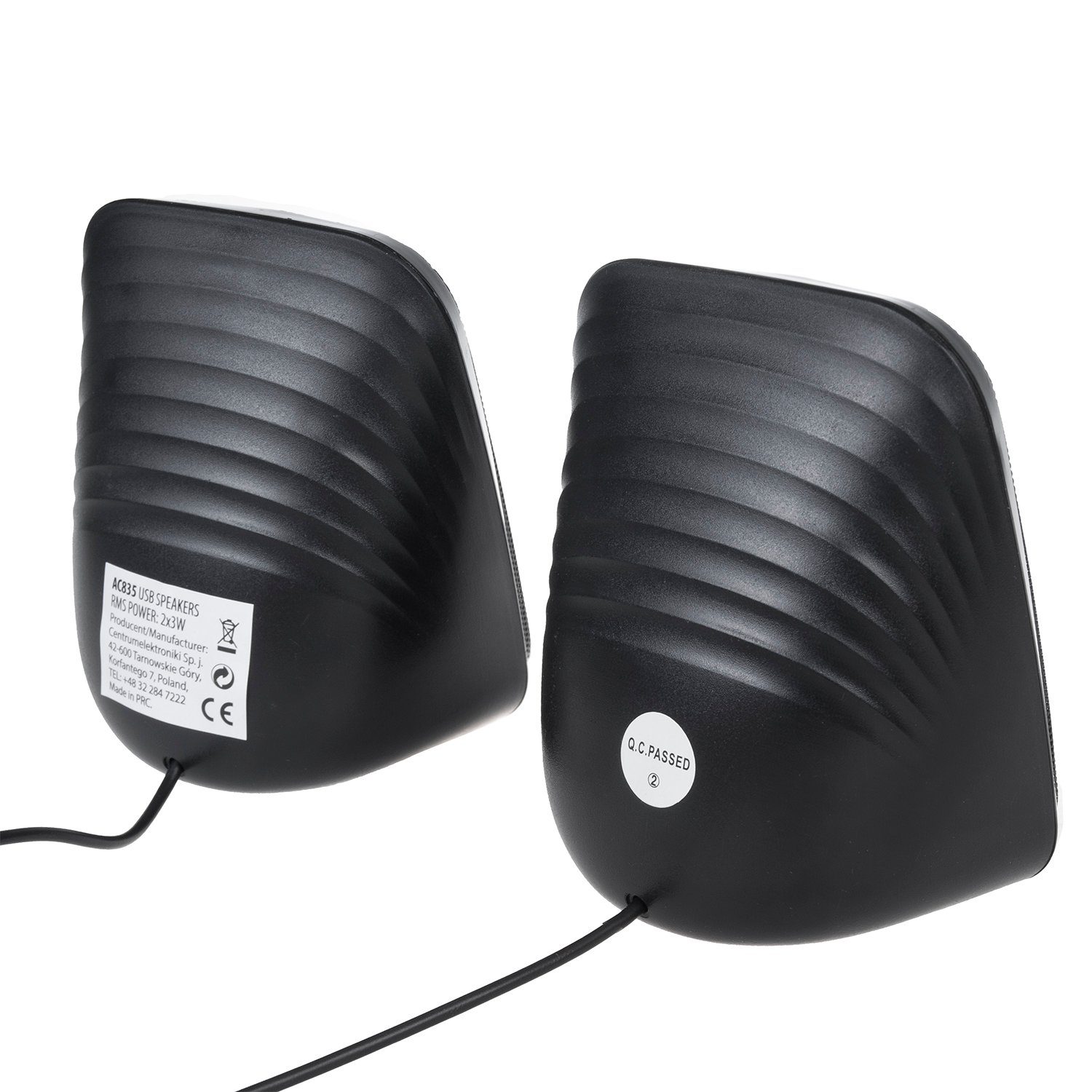 AUX [3,5mm] 2.0 W, AC835 Hintergrundbeleuchtung, Audiocore Lautstärkeregelung) (6 Klinkenstecker, PC-Lautsprecher