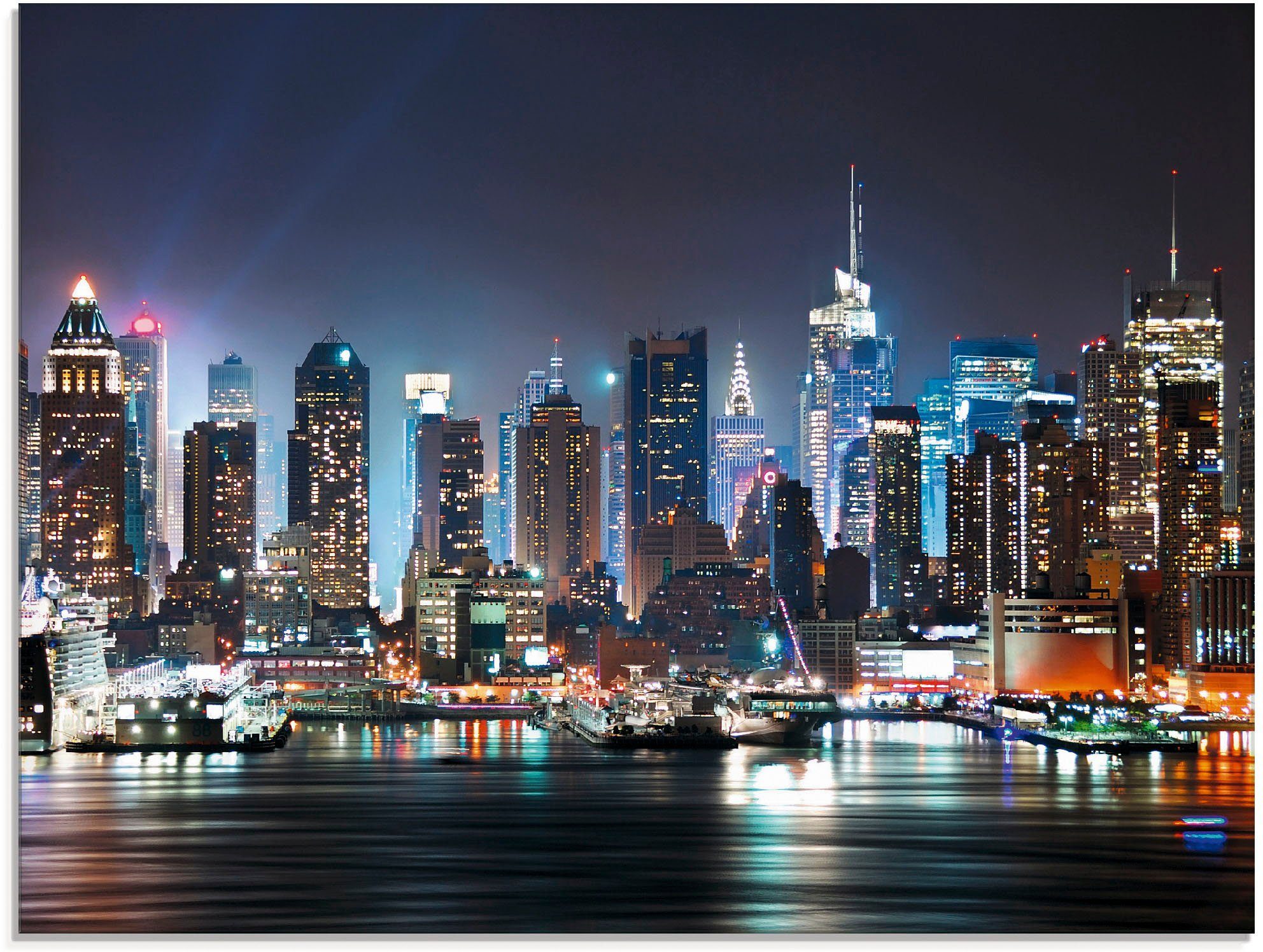 Artland Glasbild New York City Times Square, Amerika (1 St), in verschiedenen Größen