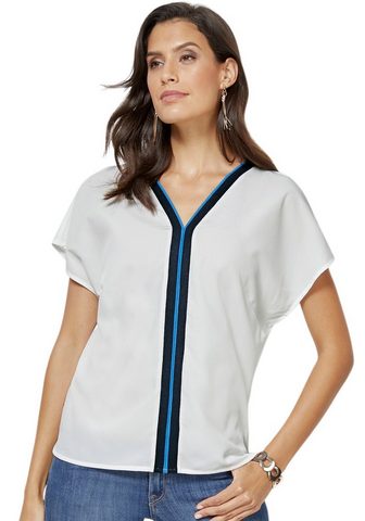 CLASSIC INSPIRATIONEN Блуза с 2-farbigem Ripsband