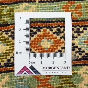 Wollteppich Turkaman Teppich handgeknüpft blau, morgenland, rechteckig, Höhe: 8 mm