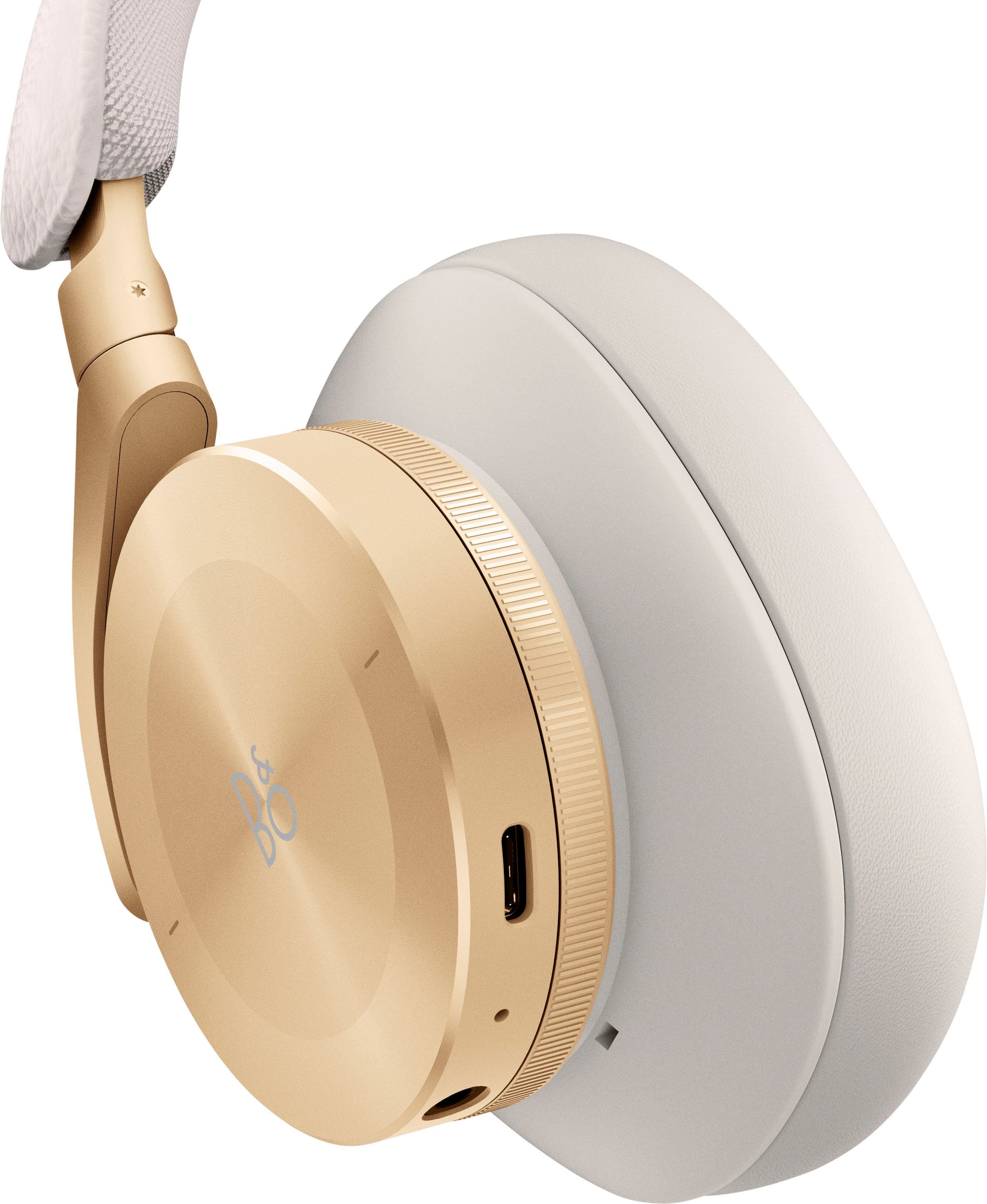 Bang Freisprechfunktion, Tone LED Over-Ear-Kopfhörer & Sprachsteuerung, Olufsen Active Cancelling (ANC), (AN-Funktionen, Geräuschisolierung, Ladestandsanzeige, Bluetooth) Gold Noise Transparenzmodus, Beoplay H95