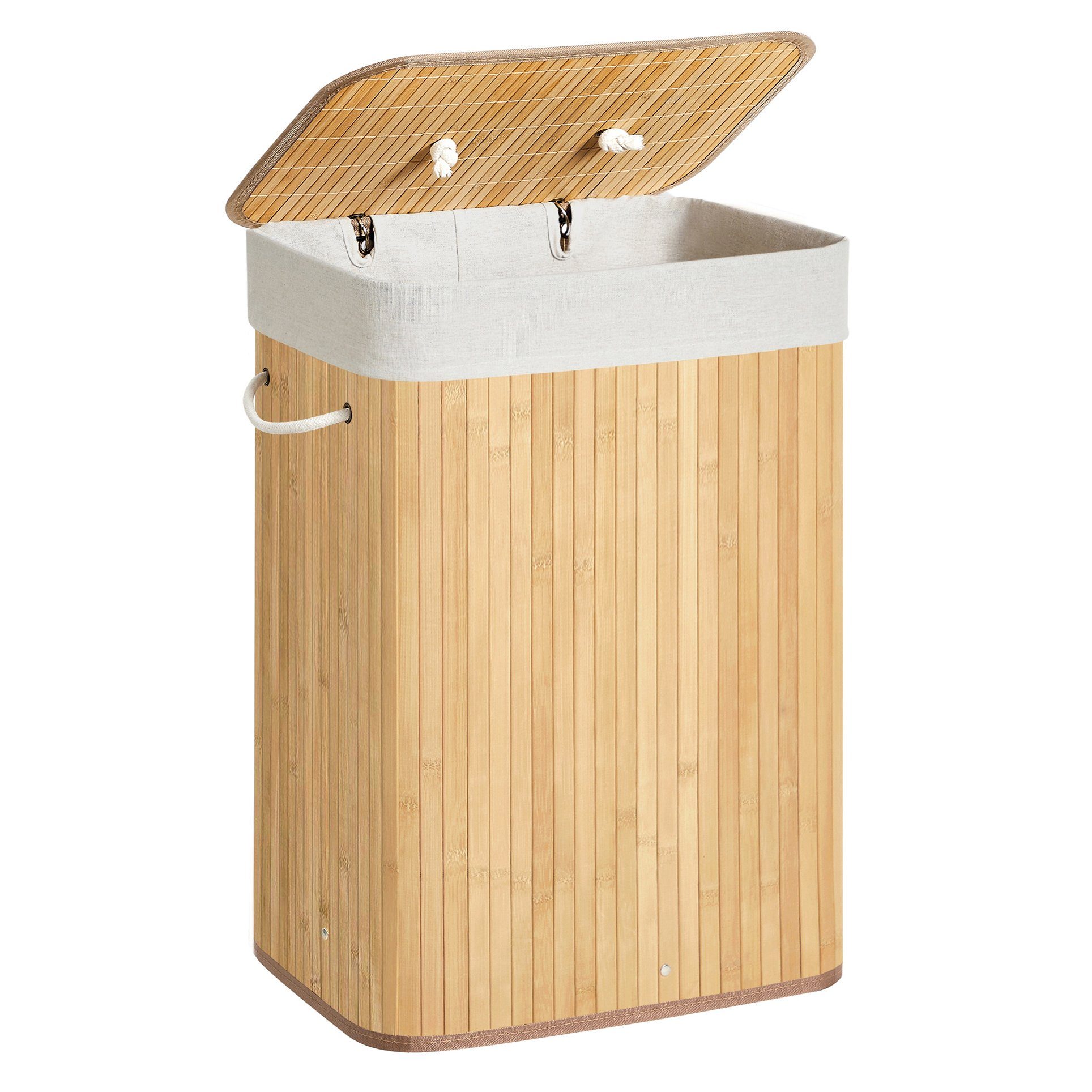 SONGMICS Wäschekorb, mit Deckel, 72 L, günstig online kaufen