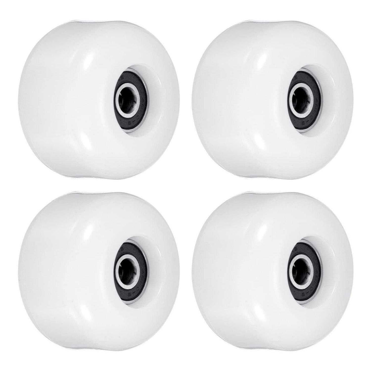 LuxusKollektion Skateboard Skateboard Rollen 36x54mm Weiss 85A mit ABEC Lager (4-St)