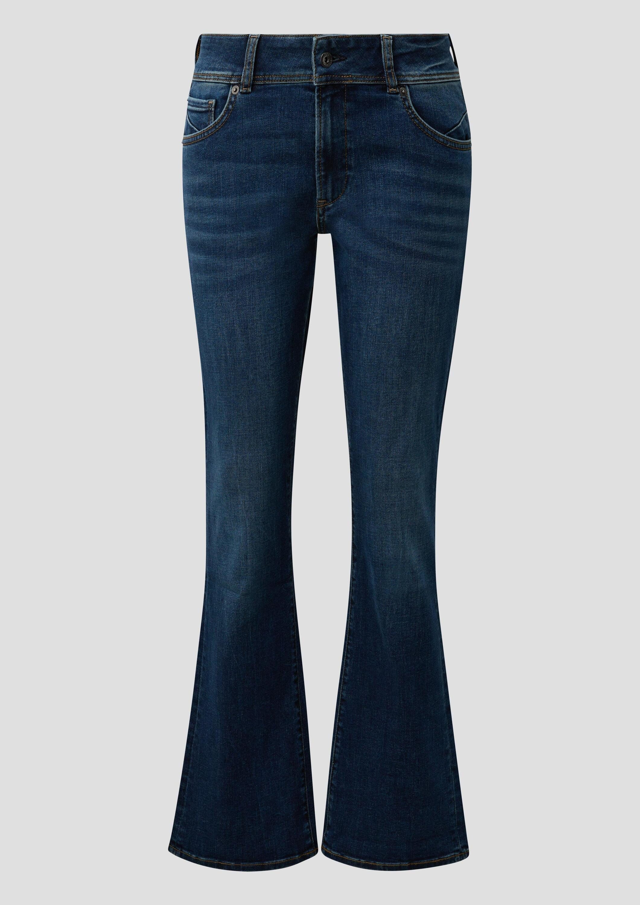 QS Bootcut-Jeans Jeans-Hose CATIE Jeans Catie / Slim Fit / Mid Rise / Bootcut Leg