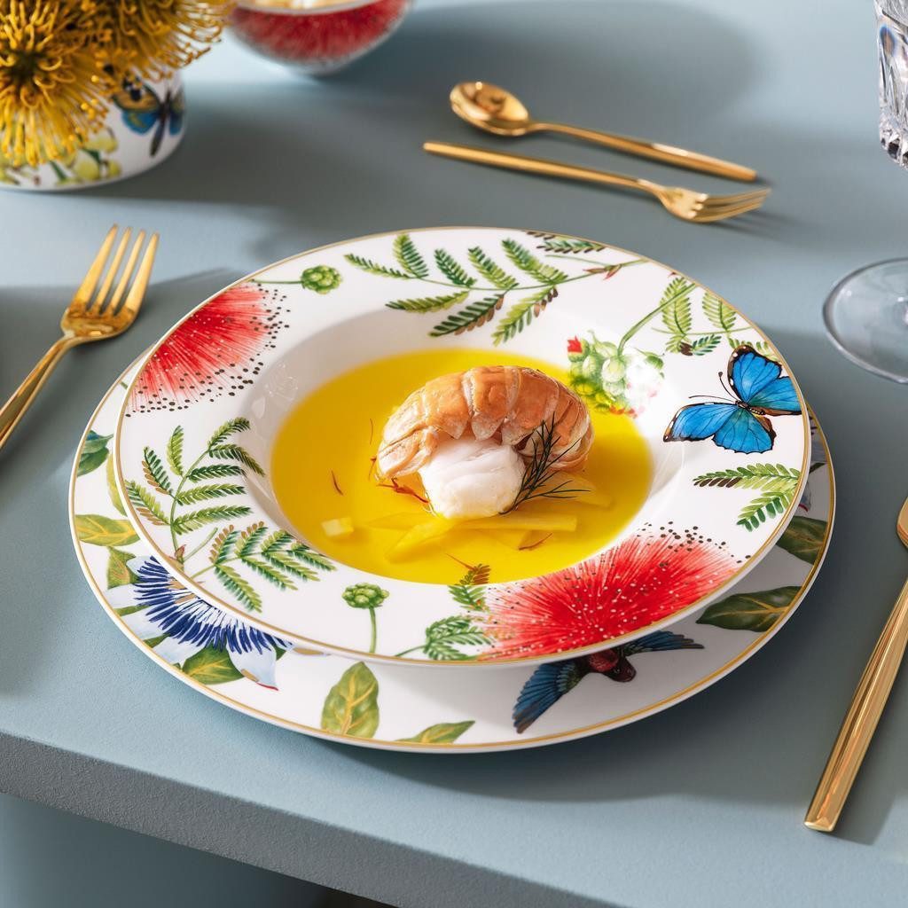 Villeroy & Boch Suppenteller Amazonia Anmut Suppenteller ø 24,6 cm, (1 St)