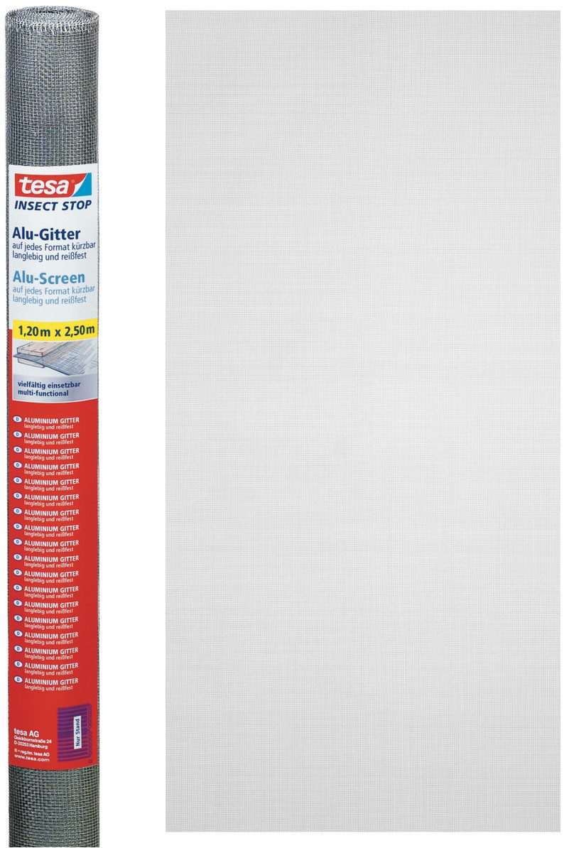 tesa Fliegengitter-Gewebe Insect Stop Alu-Gitter Ersatzrolle günstig online kaufen
