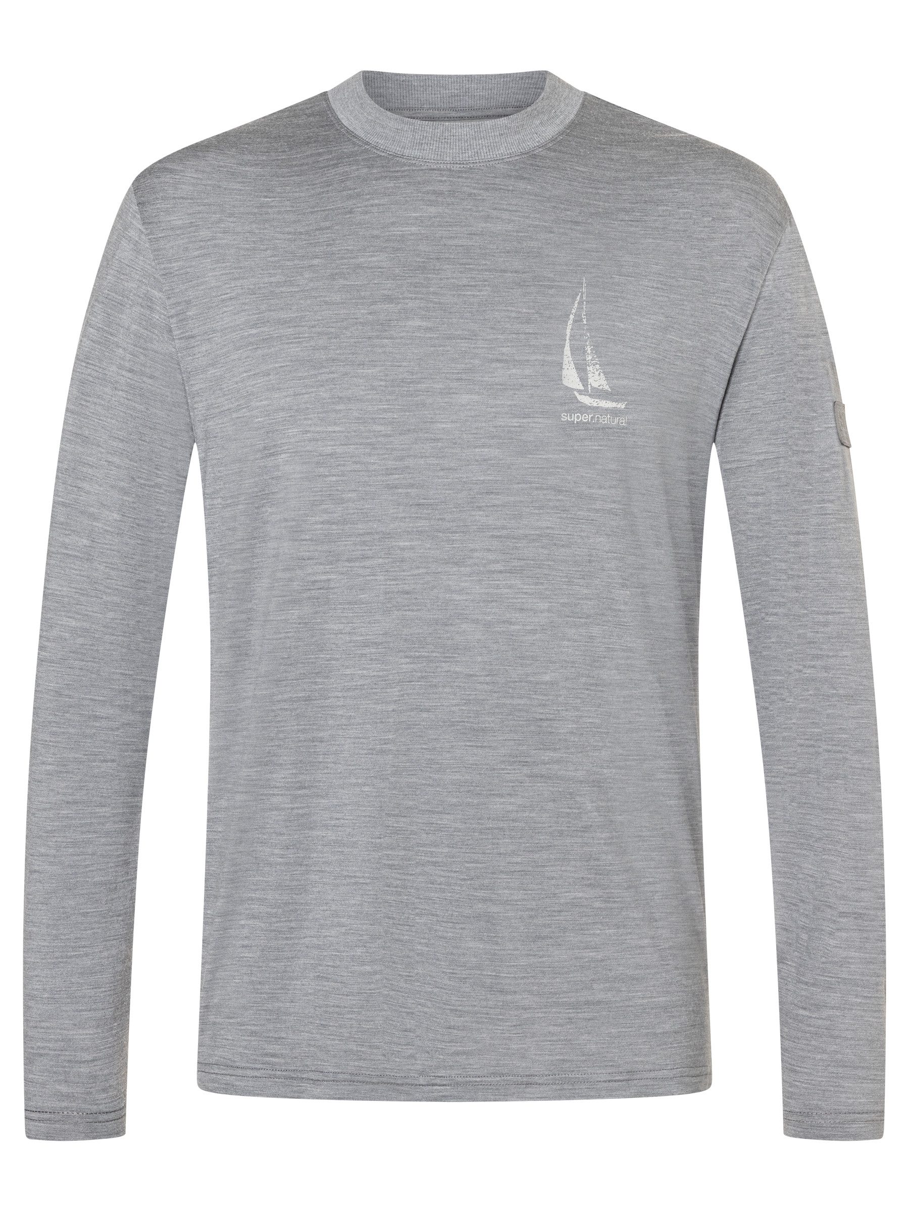 Langarmshirt für Herren, nachhaltig, Merino