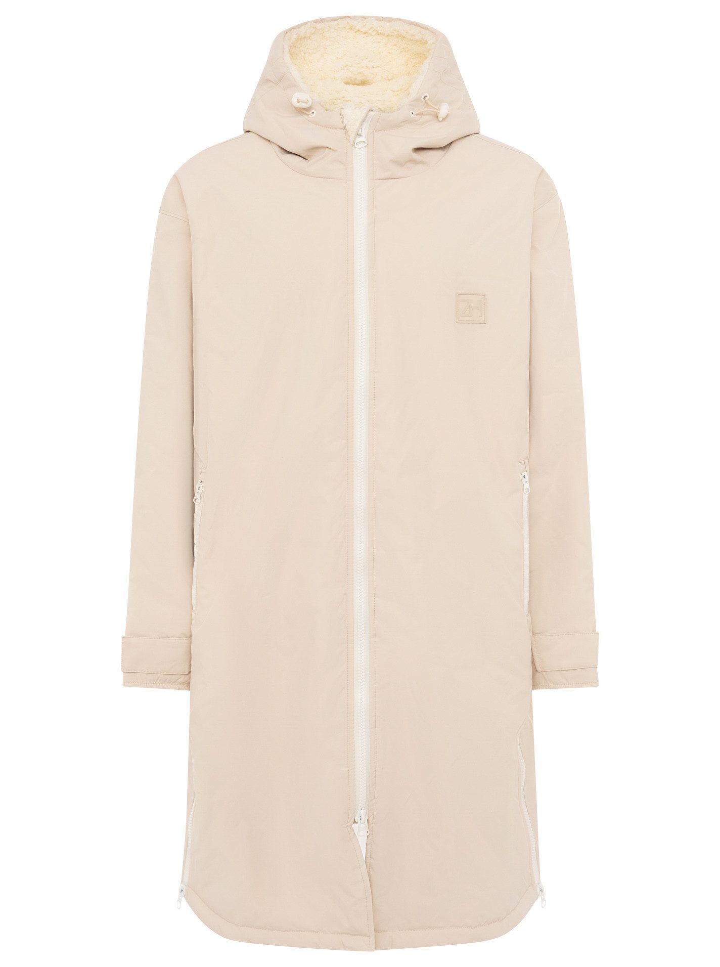 Zwillingsherz Kurzmantel "Oversize Windjacke ZH" seitliche Taschen, Kapuze, Reißverschluss, Teddy Futter, Oversized – Bild 3 von 5