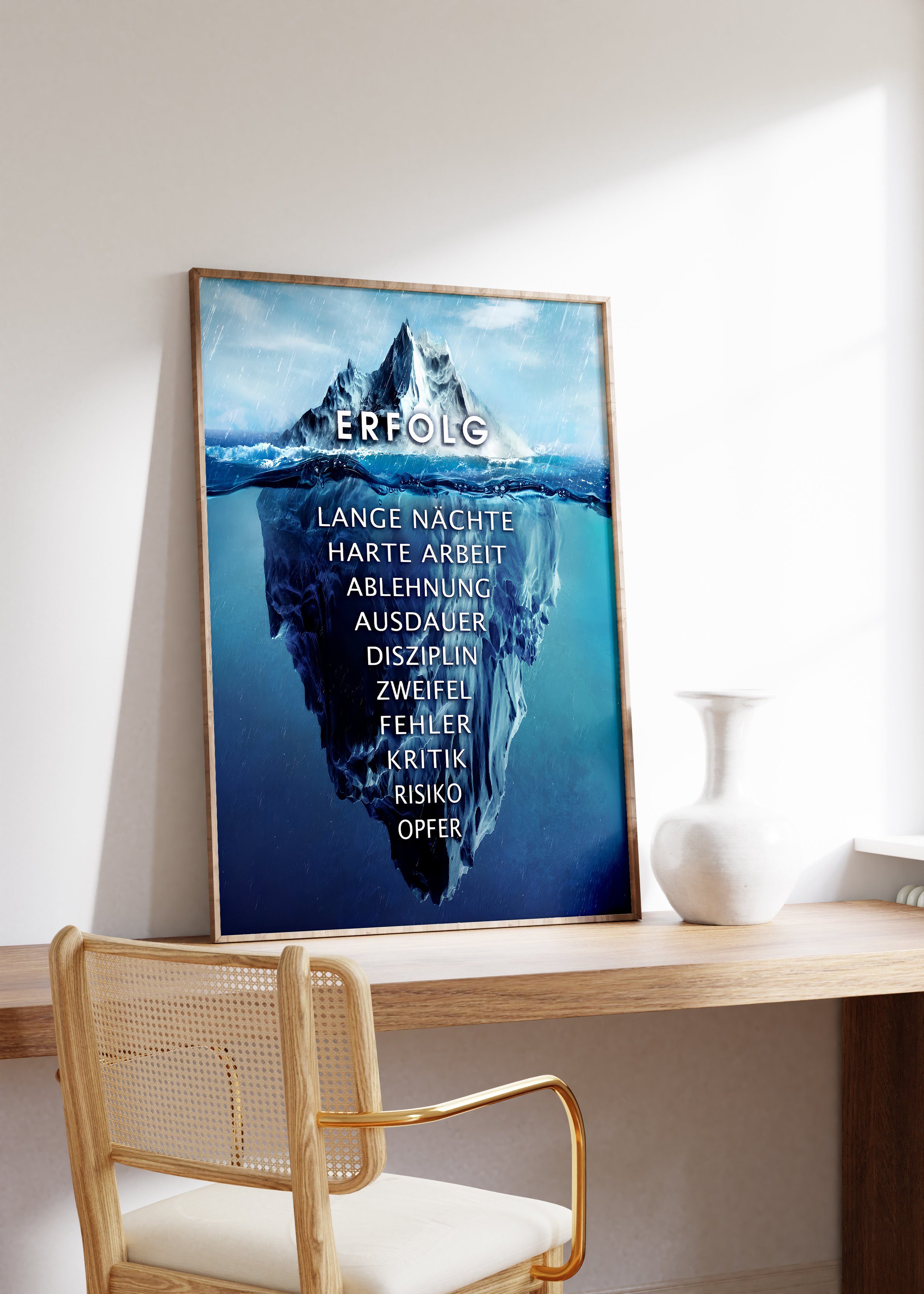 JUSTGOODMOOD Poster Premium ® Eisberg Erfolg · Gletscher · Motivation · ohne Rahmen, Poster in verschiedenen Größen Verfügbar, Poster, Wandbild – Bild 5 von 5